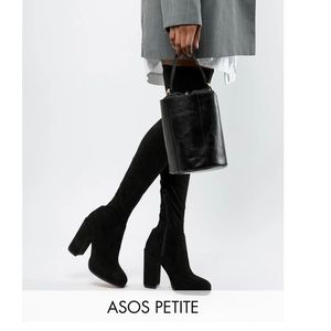 ASOS Black Over Knee Boots Pettie